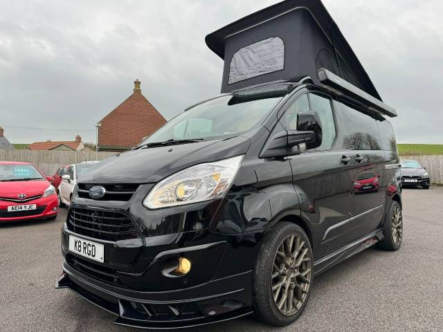 Ford Transit Custom 2.0 TDCi 130ps Limited Van WOODSTOCK - 4 BERTH CAMPERVAN Crew Van Diesel Black