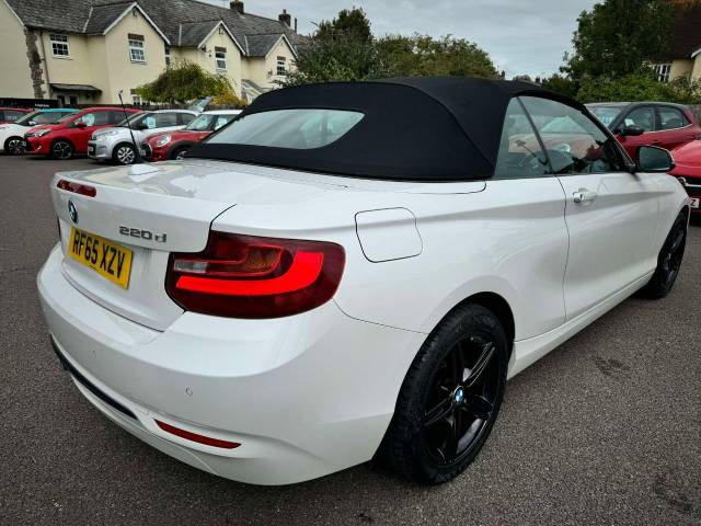 BMW 2 Series 2.0 220d Sport 2dr Convertible Diesel White